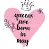 Чаша - Queens are born in may - цена: